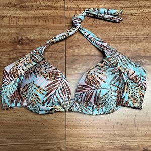 Botanical Cheetah Bikini Top